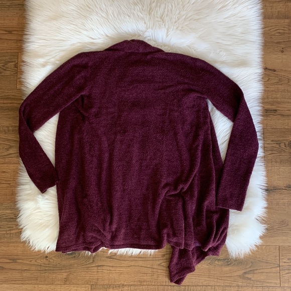 Barefoot Dreams Bamboo Chic Lite Knit Mulberry Cardigan Sweater Womens S/M - Picture 4 of 5